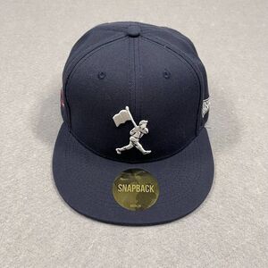 Baseballism x Pelotero Hat Adult Navy Blue Snapback Baseball Flagman Cap Wool